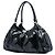 Borsa a tracolla Gucci Black Patent Abbey D Ring Nero - vista 2
