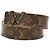 Cinturón reversible Louis Vuitton Brown Monogram Initiales Castaño
