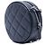Chanel Blue CC Quilted Caviar Round Crossbody Blu navy - vista 2