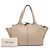 Céline Celine Beige Medium Grained Calfskin Trifold Tote - Ansicht 7