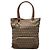 Fendi Beige Zucchino Canvas Chef Front Pocket Shopping Tote