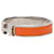 Bracelet Clic H Hermès en émail orange étroit PM  - vue 2