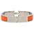Bracelet Clic H Hermès en émail orange étroit PM  - vue 3