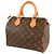 Louis Vuitton Marrone Monogram Speedy 25 - vista 2