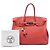 Hermès Red Clemence Birkin Retourne 35 Rosso - vista 7
