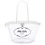 Tote Borsa shopper Prada in PVC bianco Canapa con logo