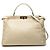 Borsa Fendi Brown Large Leather Peekaboo Iconic Marrone Beige