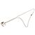 Collana con pendente a cuore in resina placcato oro CC Gold Chanel D'oro