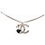 Collana con pendente a cuore in resina placcato oro CC Gold Chanel D'oro - vista 2