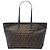 Fendi Brown Medium Zucca Coated Canvas Laser Cut Star Roll Tote