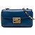 Fendi Blue Mini Nappa Be Baguette Crossbody