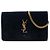 Portafoglio con catena Kate monogramma in scamosciato verde Saint Laurent Verde scuro