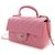 Chanel Pink Mini Rectangular Classic Lambskin Top Handle Flap - Ansicht 3