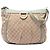 Borsa a tracolla Gucci Abbey in tela GG beige con anello a D