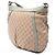 Borsa a tracolla Gucci Abbey in tela GG beige con anello a D - vista 2