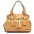 Bolsa Tote Bay em couro de bezerro acolchoado marrom Chloé Caramelo