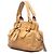 Bolsa Tote Bay em couro de bezerro acolchoado marrom Chloé Caramelo - vista 2