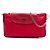 Bolso bandolera Prada Red Saffiano Trimmed Tessuto Chain Roja