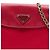 Bolso bandolera Prada Red Saffiano Trimmed Tessuto Chain Roja - vista 6