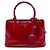 Prada Red Small Saffiano Vernice Turnlock Twin Satchel Rosso
