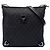 Borsa a tracolla Gucci Black GG Denim Abbey D Ring Nero