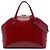 Borsa Gucci Red Large Microguccissima in vernice Nice Dome Rosso