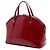 Borsa Gucci Red Large Microguccissima in vernice Nice Dome Rosso - vista 2