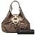 Bulgari Borsa Chandra in pelle metallizzata marrone Bvlgari Bronzo - vista 8