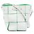 Borsa a secchiello Bottega Veneta White Mini Nappa Maxi Intrecciato Cassette Bianco Bianco sporco