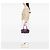 Borsa a tracolla Bottega Veneta Montaigne in nappa Intrecciato viola - vista 6