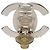 Orecchini a clip Chanel Silver CC Ottone con chiusura Turn Lock Argento - vista 3