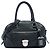 Borsa Boston Prada Nera in Vitello Daino con Tasca Anteriore Nero