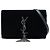 Portafoglio con catena Kate Monogram in velluto nero e cristalli Saint Laurent