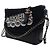 Chanel Black Medium Wool Coco Embroidered Gabrielle Hobo Nero - vista 9