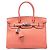 Hermès Orange Clemence Birkin Retourne 30 Arancione Pesca