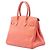 Hermès Orange Clemence Birkin Retourne 30 Arancione Pesca - vista 2