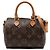 Louis Vuitton Brown Monogram Nano Speedy Bandouliere