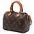 Louis Vuitton Brown Monogram Nano Speedy Bandouliere - view 2
