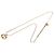 Collana con pendente Dior Gold con logo CD placcato oro D'oro