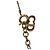 Collana con pendente Dior Gold con logo CD placcato oro D'oro - vista 4
