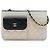 Wallet On Chain Chanel Brown CC Tricolor gesteppte Ziegenleder Multi-Pocket Wallet mit Kette Braun