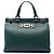 Borsa a mano Zumi in pelle di vitello verde Medium di Gucci