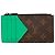 Tarjetero Monogram Macassar marrón Louis Vuitton Castaño