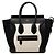 Céline Tote Luggage in nubuck bicolore micro e pelle di vitello granulata bianca Celine Bianco