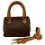 Céline Borsa satchel in tela rivestita Macadam marrone Celine