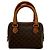 Céline Borsa satchel in tela rivestita Macadam marrone Celine - vista 2