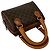 Céline Borsa satchel in tela rivestita Macadam marrone Celine - vista 3