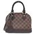 Louis Vuitton Damier Alma BB Handbag Brown