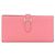 Cartera larga Hermès Bearn Soufflé en Rosa