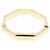 Anello Gucci a righe in oro giallo D'oro - vista 2